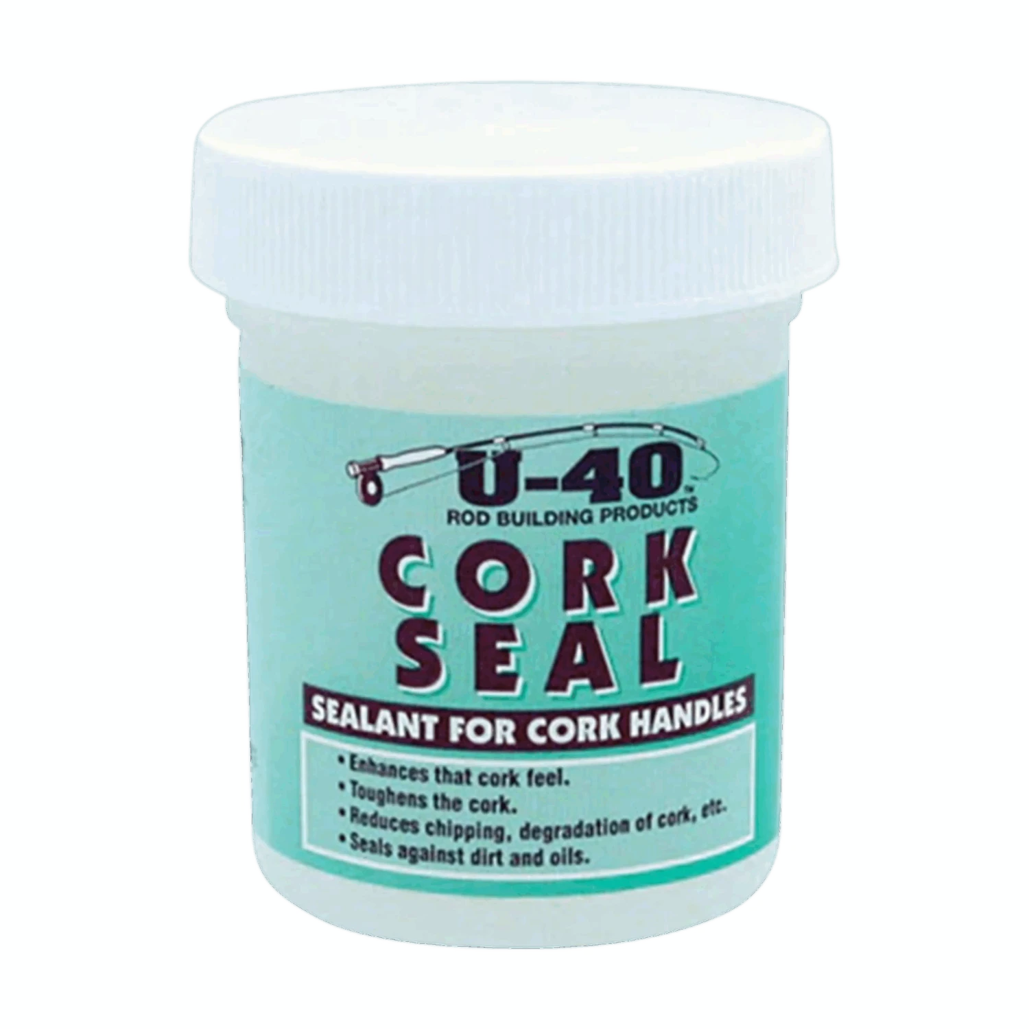 U-40 Cork Seal (2 Oz.) – Protective Sealer For Cork Rod Handles 1 U-40 Cork Seal (2 Oz.) – Protective Sealer For Cork Rod Handles