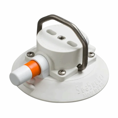 SeaSucker 4.5" Flat-Top Stainless D-Ring - White